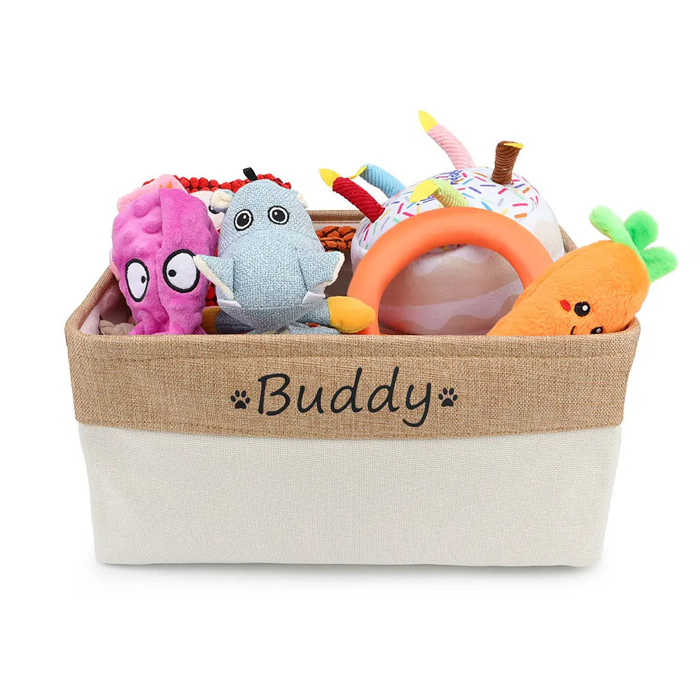 Custom Name Dog Toys Clothes Accessories Organize Storage