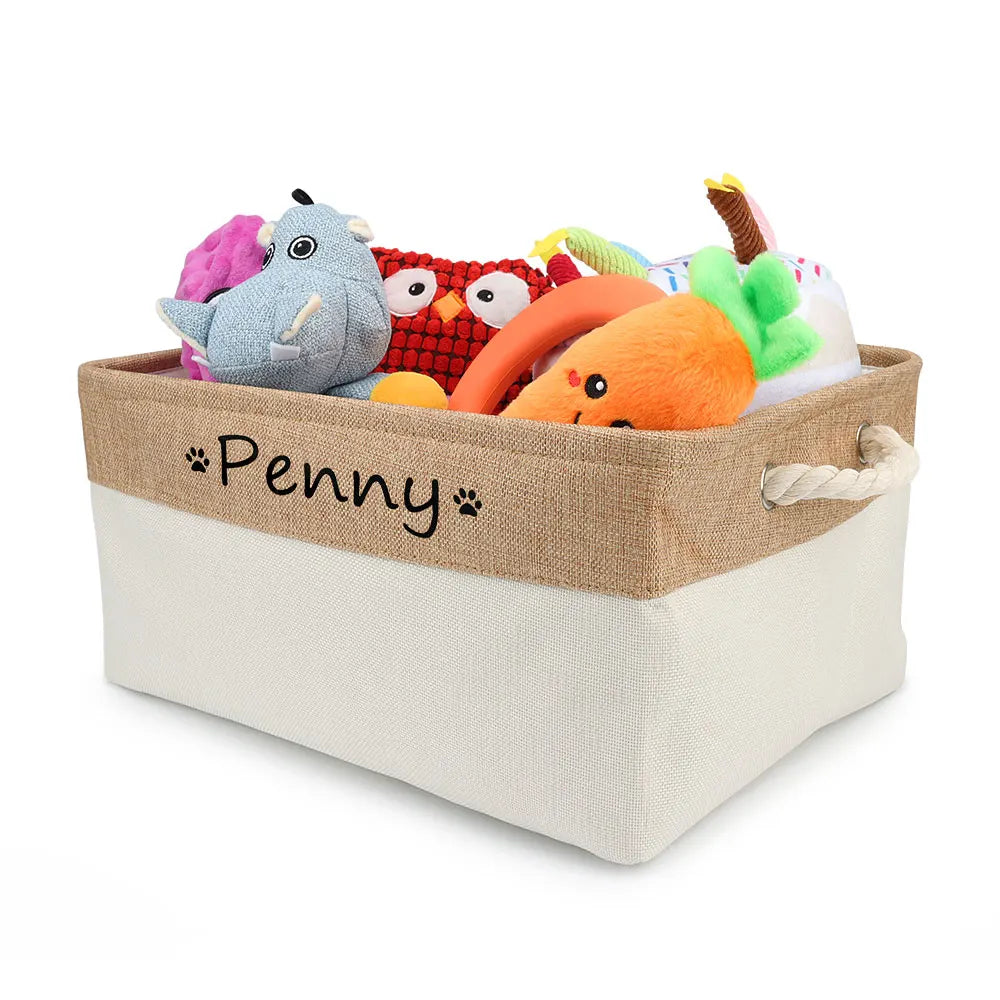 Custom Name Dog Toys Clothes Accessories Organize Storage