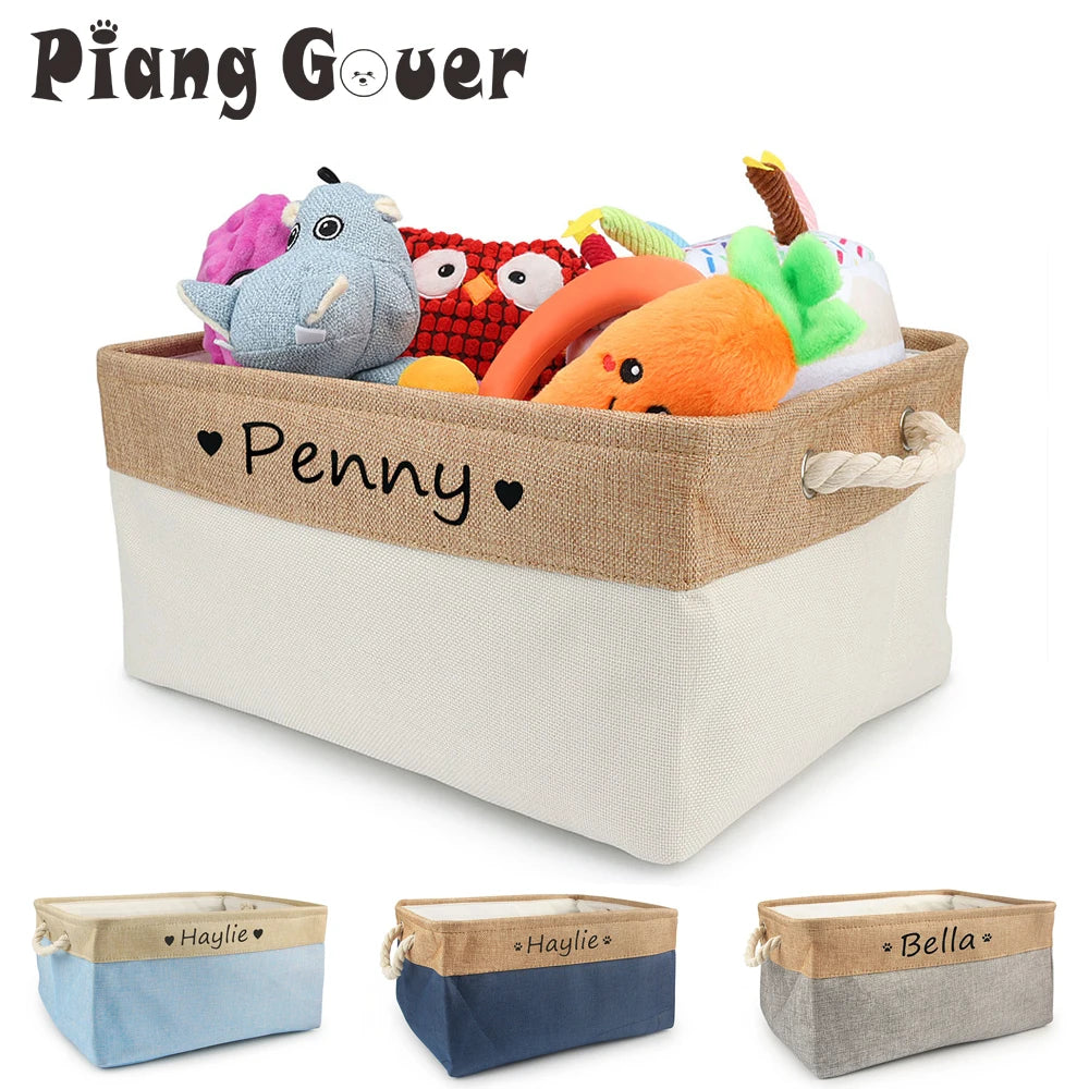 Custom Name Dog Toys Clothes Accessories Organize Storage