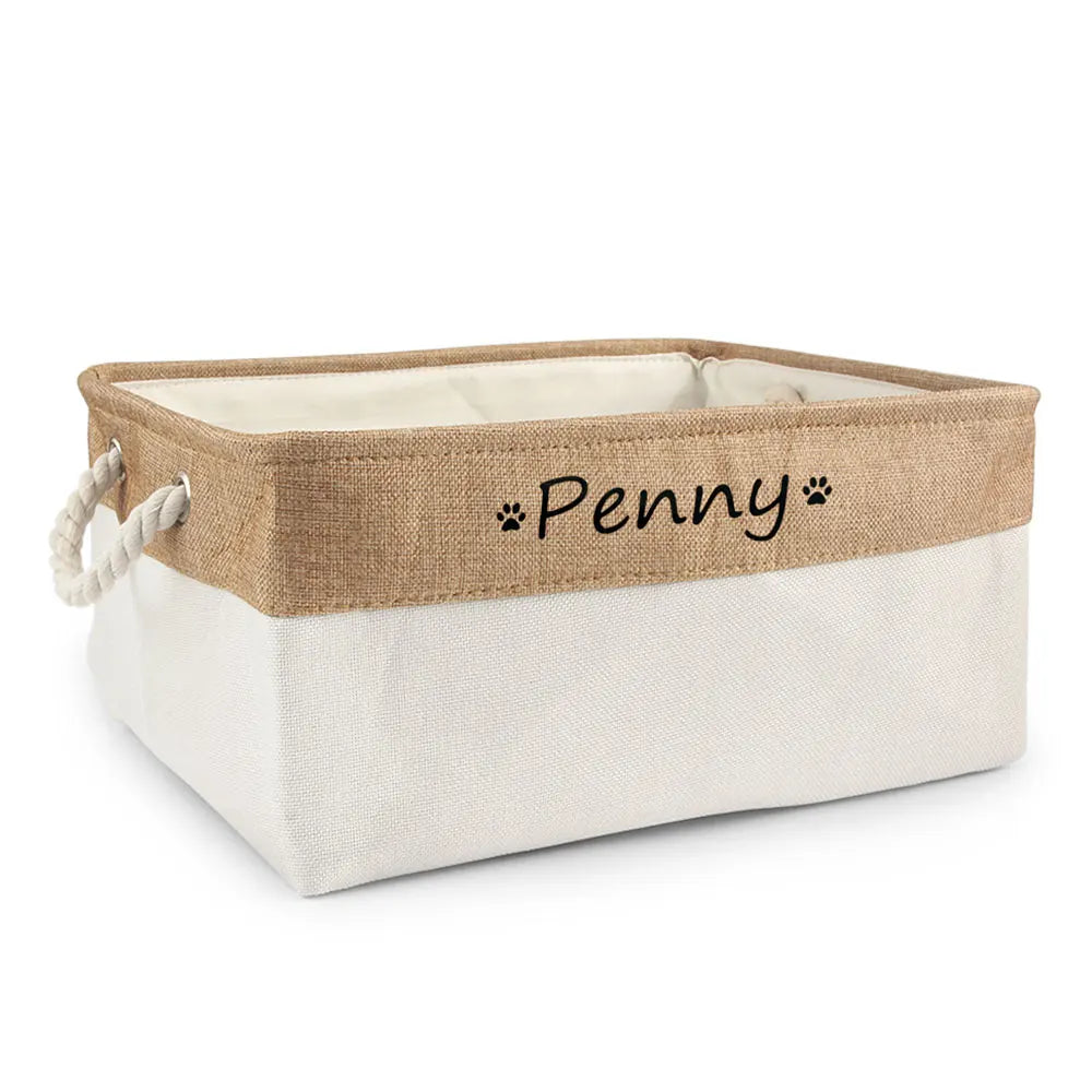 Custom Name Dog Toys Clothes Accessories Organize Storage