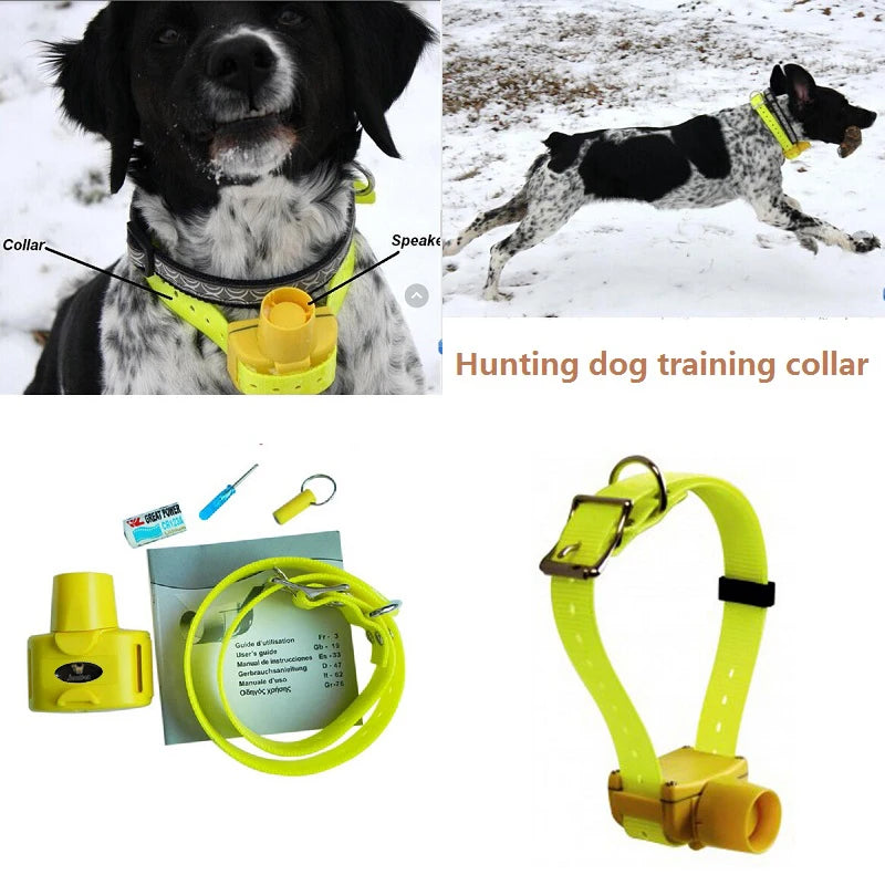 JANPET Yellow Hunting Dog Collar Beeper Waterproof For Trainings