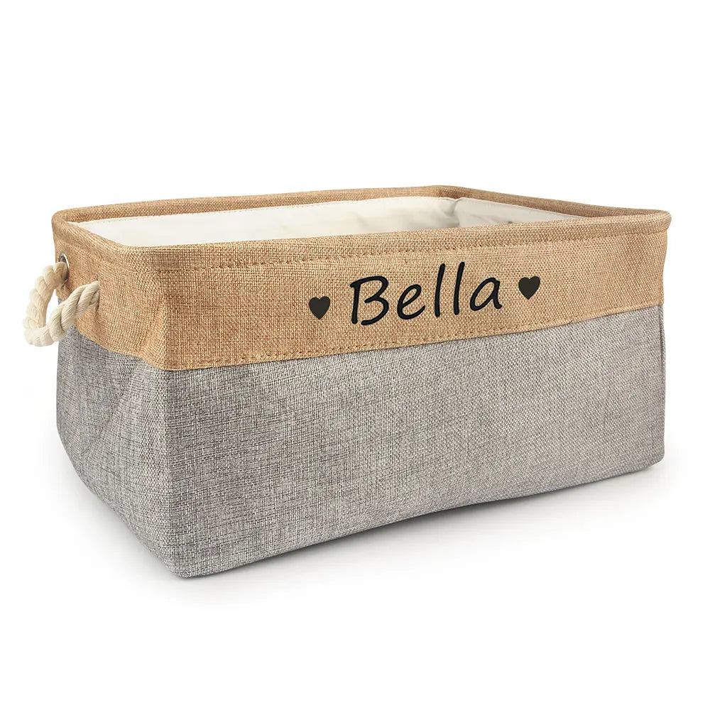 Custom Name Dog Toys Clothes Accessories Organize Storage