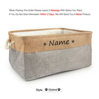 Custom Name Dog Toys Clothes Accessories Organize Storage