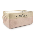 Custom Name Dog Toys Clothes Accessories Organize Storage