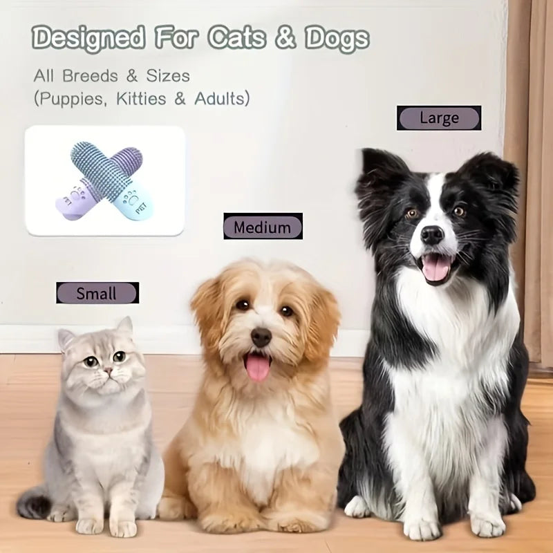 Soft Silicone Dog Toothbrush 360° Finger Toothbrush