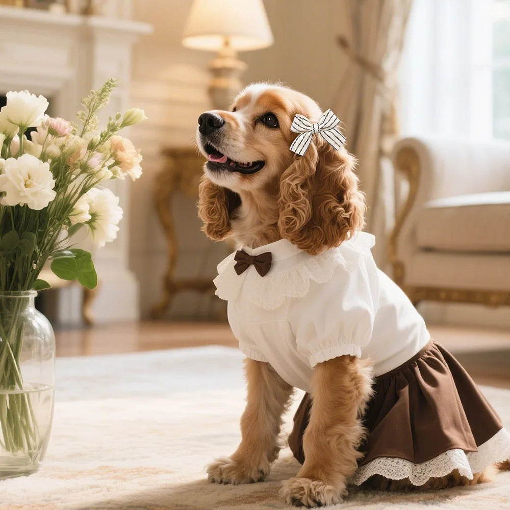 2PCS Cute Dog Hair Clips Multi-Style Dog Bows