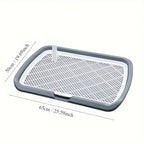 Plastic Dog Pee Pad With Removable Net, Reusable Potty Trainer Tray