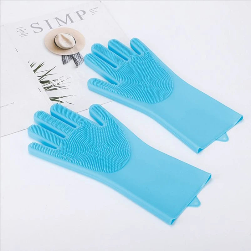 Dog bath Scrub brush Teddy silicone gloves anti-scratch and anti-bite bath