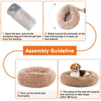 Calming Washable Anti-Slip Bed for Medium to Large Dogs