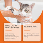 Natural Pet Shampoo Removes Odor & Tangles, Flea & Insect Repellent,