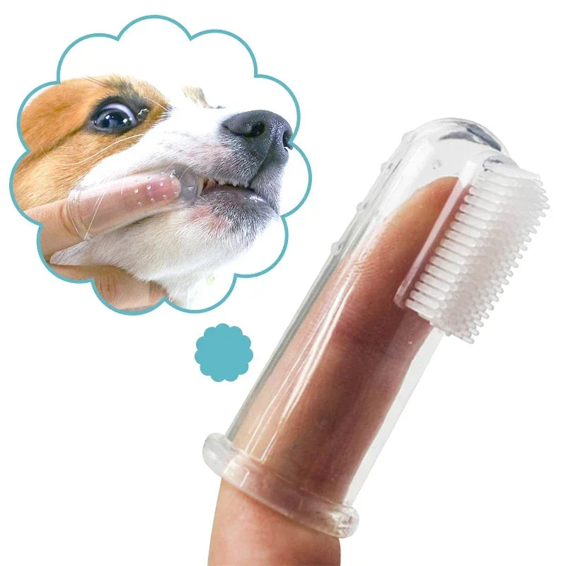 Ultra Soft Silicone Finger Toothbrush for Pets