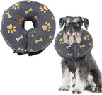 Soft Inflatable Dog Collar Post-Surgery Recovery Donut, Stops Licking Wounds