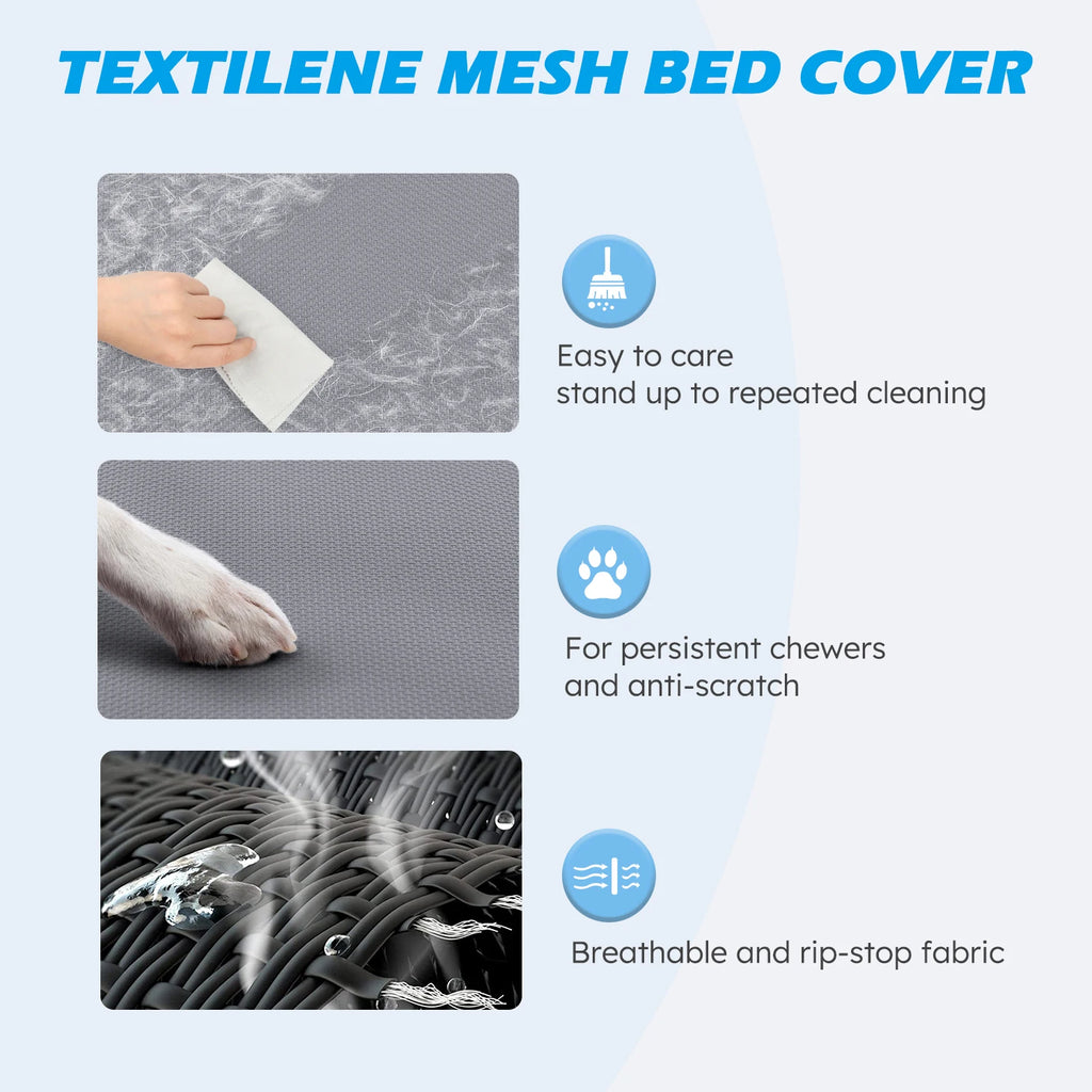 Elevated Washable Breathable Mesh Dog Bed