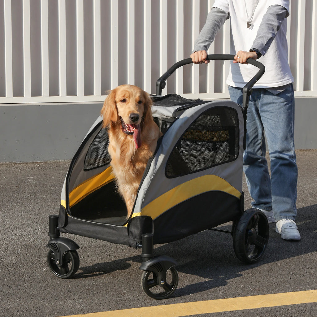 Dog Stroller Ultra-large 4 Wheels Pet Jogger