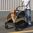 Dog Stroller Ultra-large 4 Wheels Pet Jogger