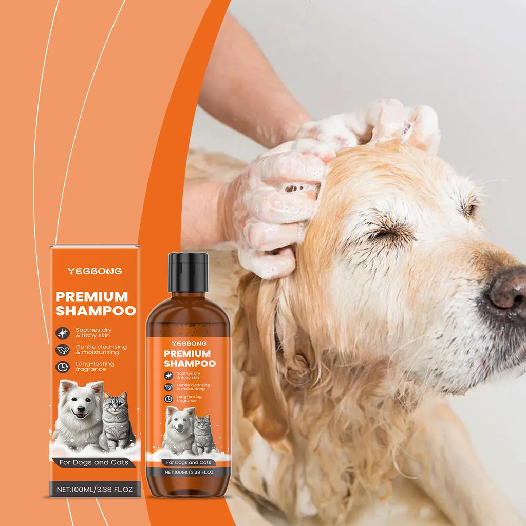 Natural Pet Shampoo Removes Odor & Tangles, Flea & Insect Repellent,