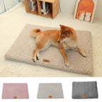 3D Foam Pet Bed With Removable Washable Waterproof Faux Cover