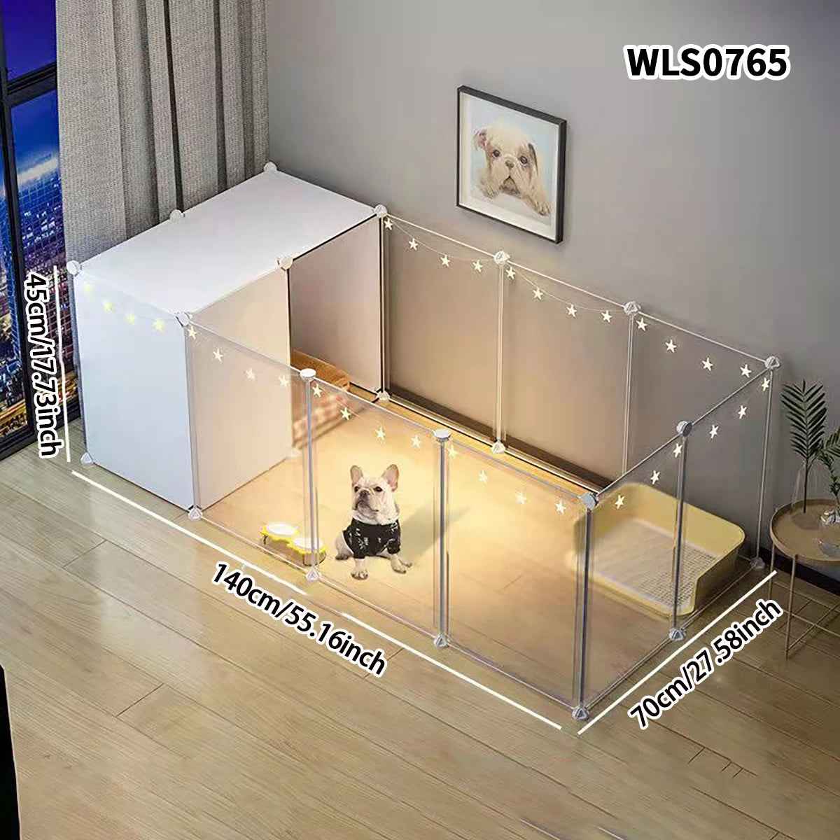 Iron Guardrail For Small Size Dogs Indoor Kennel Fence