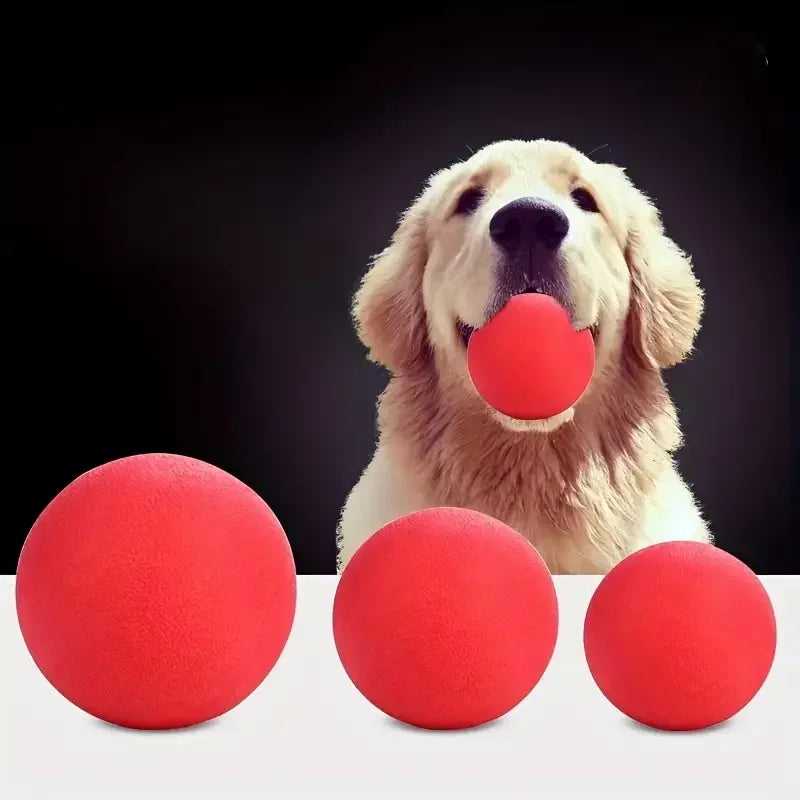 Bite Resistant Indestructible Solid Bouncy Rubber Balls for Dogs