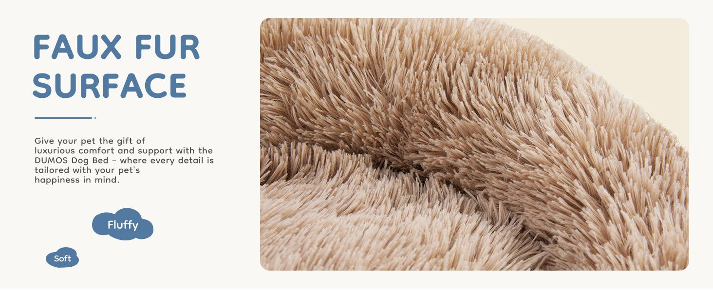 Calming Washable Anti-Slip Bed for Medium to Large Dogs