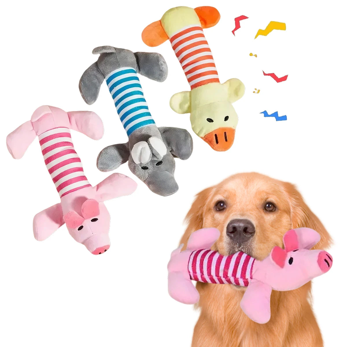 3/1Pack Animal Squeaky Toys for Dogs