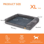 Dog Bed Cushion with Removable Washable Cover Soft Sponge Foam
