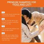 Natural Pet Shampoo Removes Odor & Tangles, Flea & Insect Repellent,