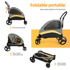 Dog Stroller Ultra-large 4 Wheels Pet Jogger