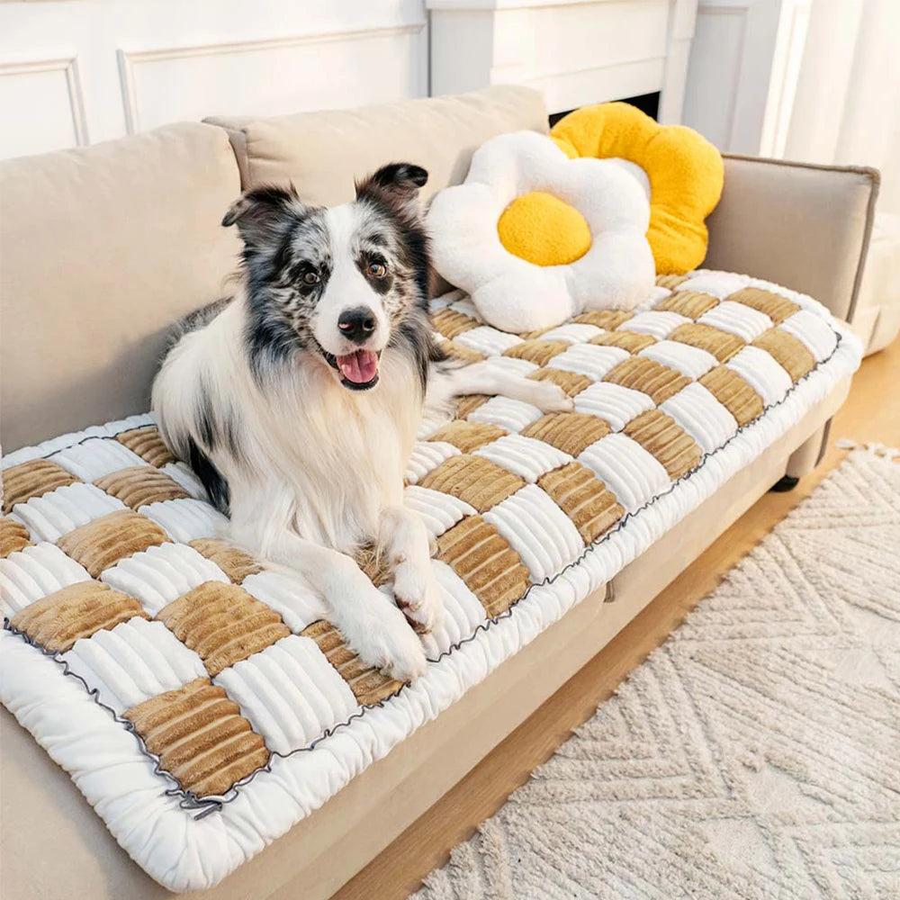 Pet Warm Bed Mat Scratchable Blanket Washable Cushion Couch Protector