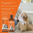 Natural Pet Shampoo Removes Odor & Tangles, Flea & Insect Repellent,