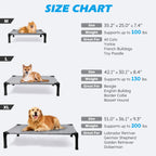 Elevated Washable Breathable Mesh Dog Bed