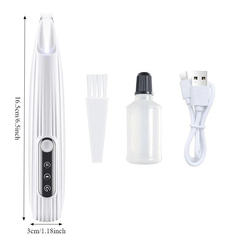 Professional Cordless Dog Grooming Clippers & LED Light LCD Display