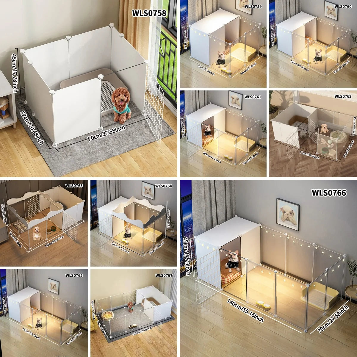 Iron Guardrail For Small Size Dogs Indoor Kennel Fence