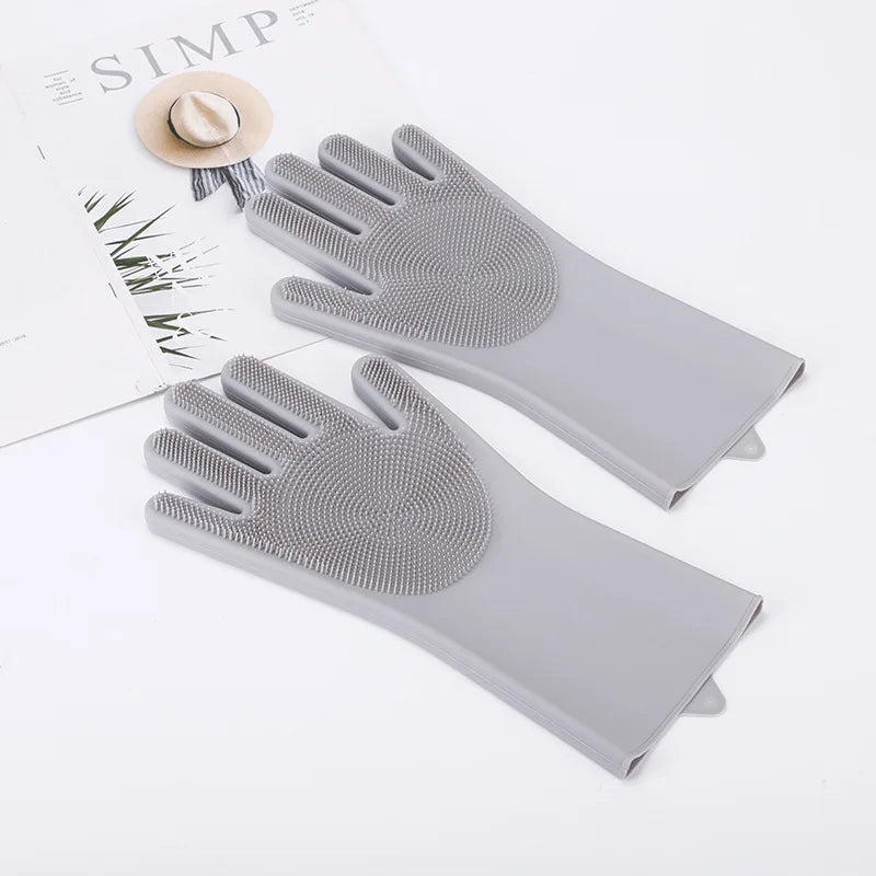 Dog bath Scrub brush Teddy silicone gloves anti-scratch and anti-bite bath