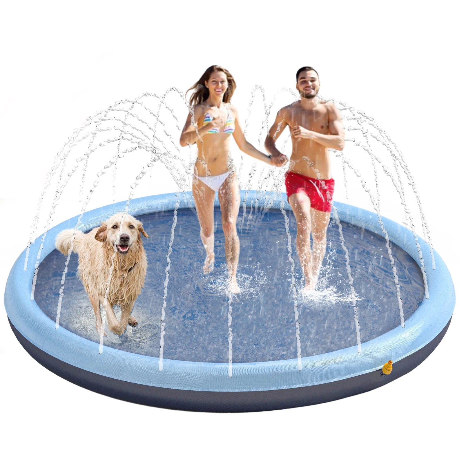 Interactive Non-Slip Sprinkler Splash Play Pad for Dogs
