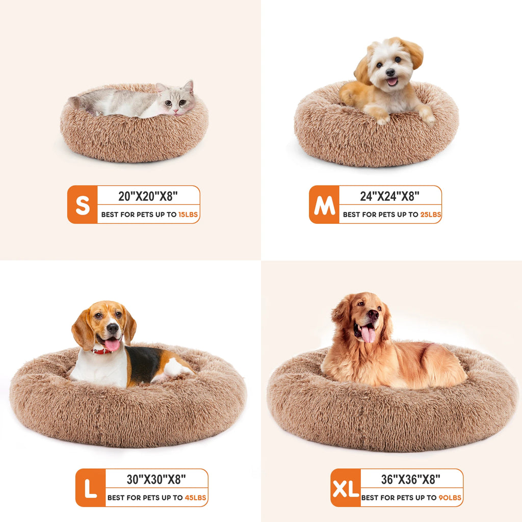 Calming Washable Anti-Slip Bed for Medium to Large Dogs
