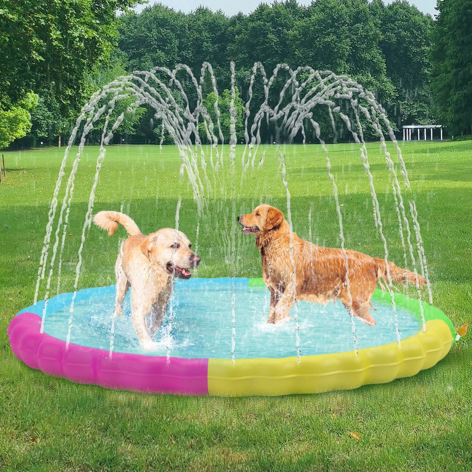 Interactive Non-Slip Sprinkler Splash Play Pad for Dogs