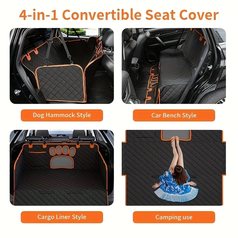 Heavy Duty Scratch Resistant Anti Slip Durable Soft Dog Car Seat Cover