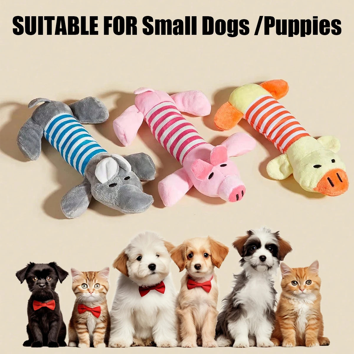 3/1Pack Animal Squeaky Toys for Dogs