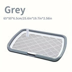 Plastic Dog Pee Pad With Removable Net, Reusable Potty Trainer Tray