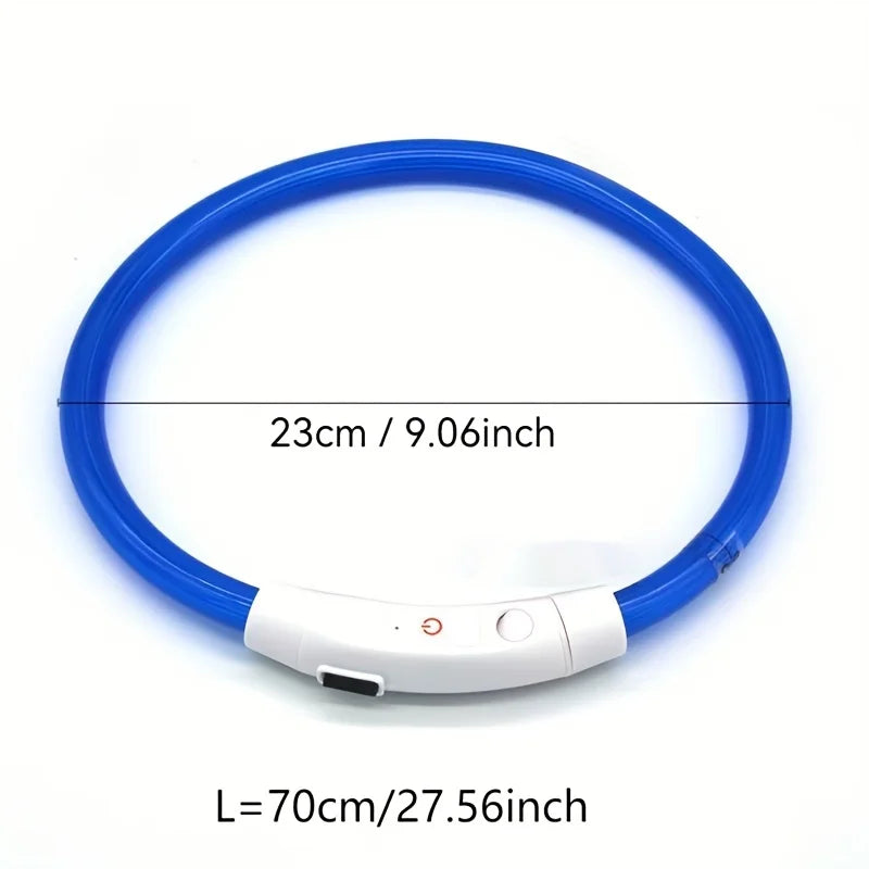 Luminous Anti-Lost Dog Collar USB Rechargeable Dog Led Light