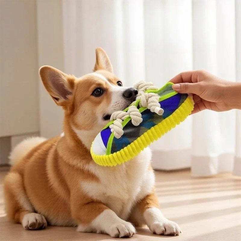 Teeth Grinding Bite Resistant Chew Squeaky Dog Toy