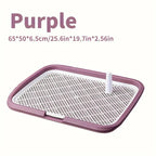 Plastic Dog Pee Pad With Removable Net, Reusable Potty Trainer Tray