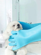 Dog bath Scrub brush Teddy silicone gloves anti-scratch and anti-bite bath