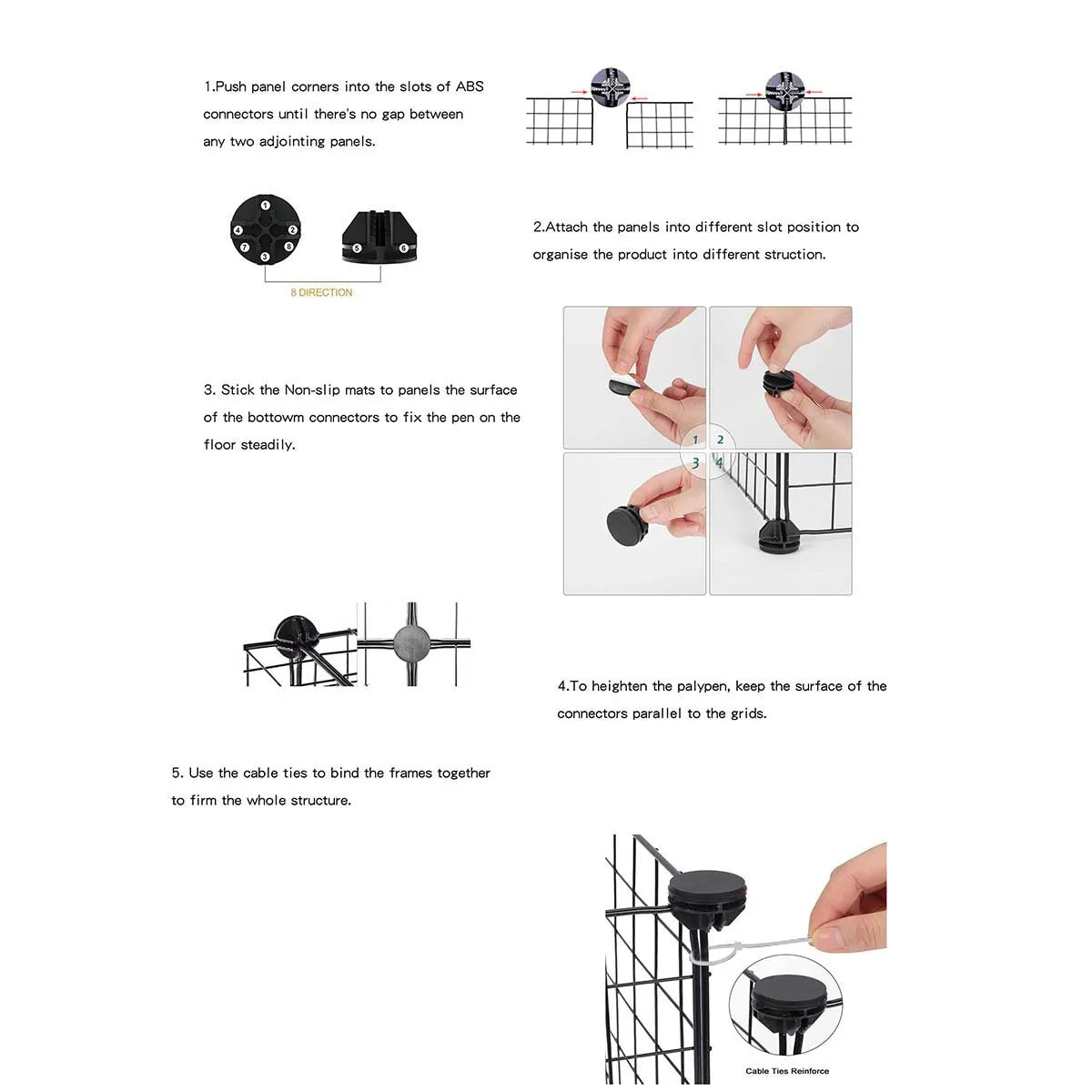 Iron Guardrail For Small Size Dogs Indoor Kennel Fence