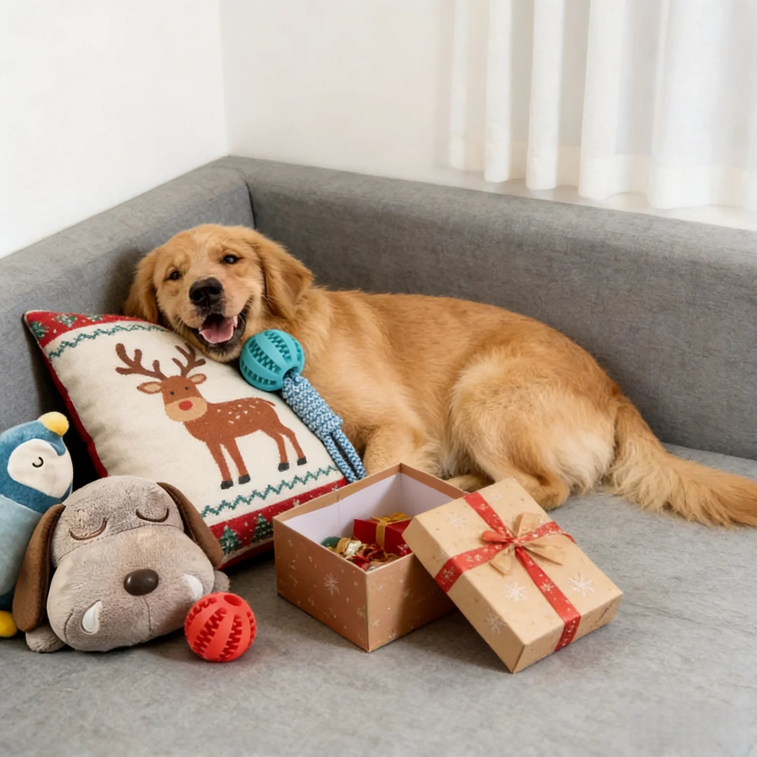 Durable Braided Rope Pet Chew Dental Cleaning Toy Ball