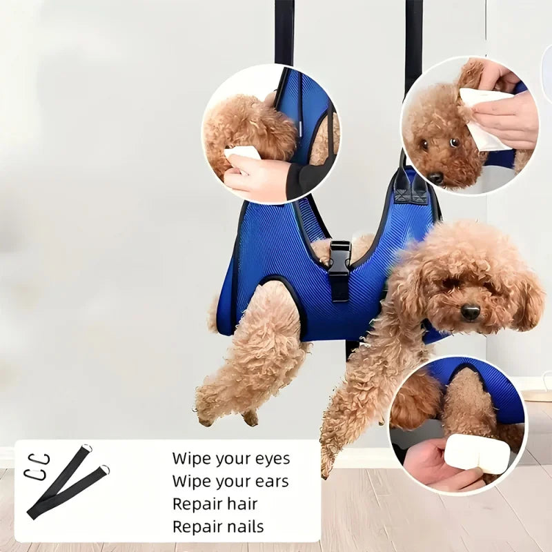 Pet Grooming Hammock Fixed Bath Bag for Nail Cutting Anti Scratch