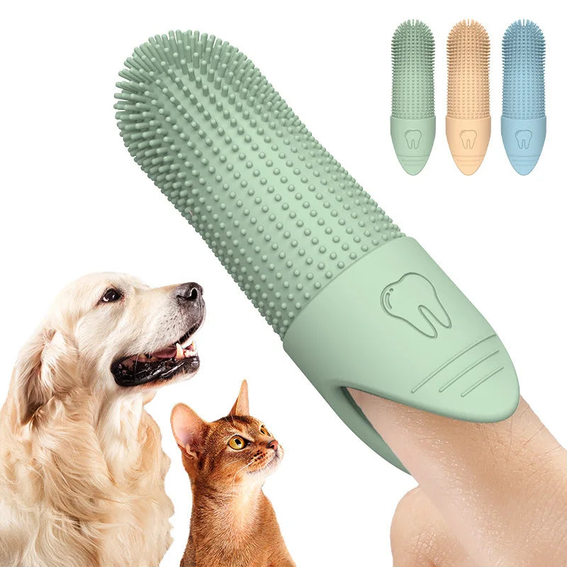 360° Cleaning Finger Toothbrush for Pets