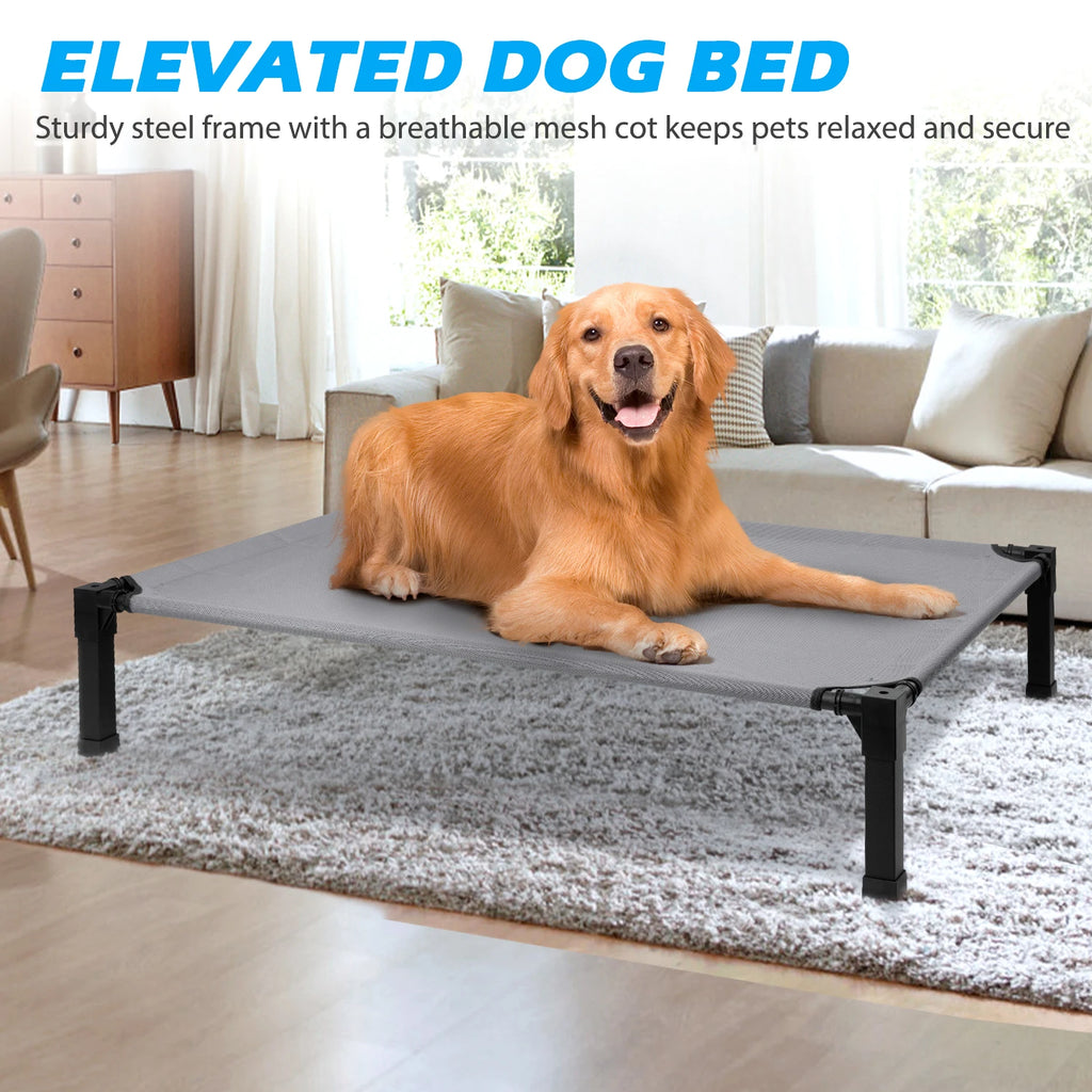 Elevated Washable Breathable Mesh Dog Bed