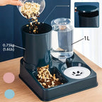 Automatic Pet Feeder Water Dispenser Set, 2 In 1